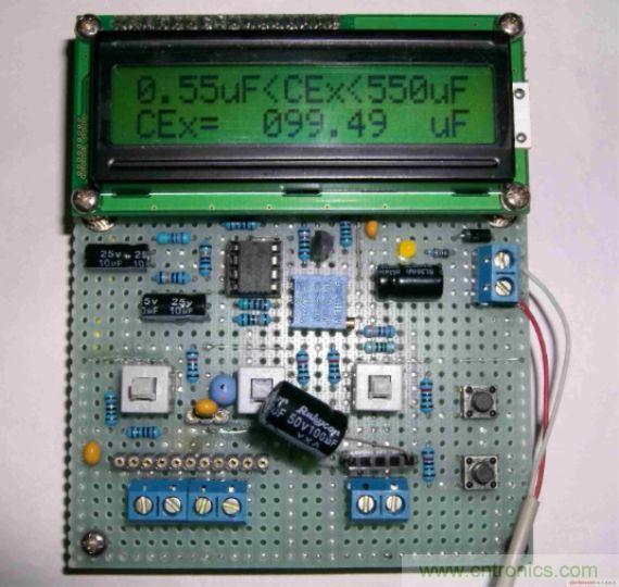 DIY集電容、電感和頻率為一體的測量儀器
