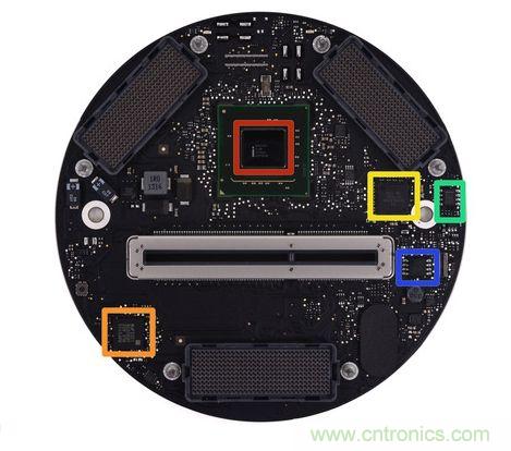 Mac Pro的主板、雙顯卡和各種I/O接口