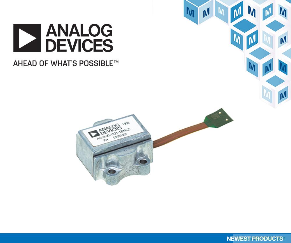 貿澤備貨適用于工業系統的ADI ADcmXL1021-1振動傳感器